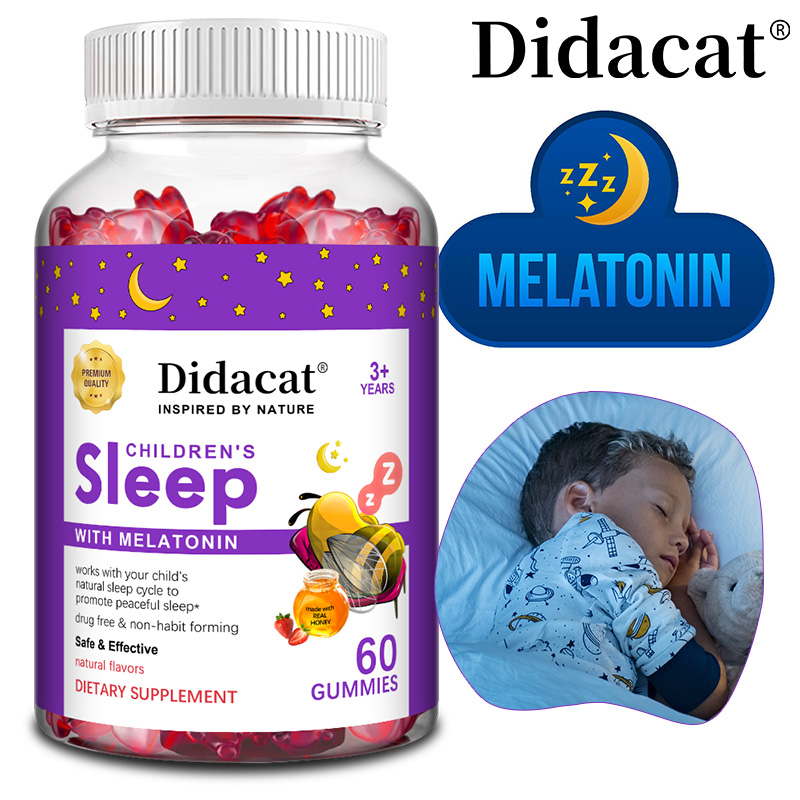 Melatonin Sleep Gummy - เมลาโทนินกัมมี่สำหรับเด็ก - ช่วยให้นอนหลับง่ายขึ้น ช่วยแก้อาการนอนไม่หลับ ปรับปรุงคุณภาพการนอนหลับ