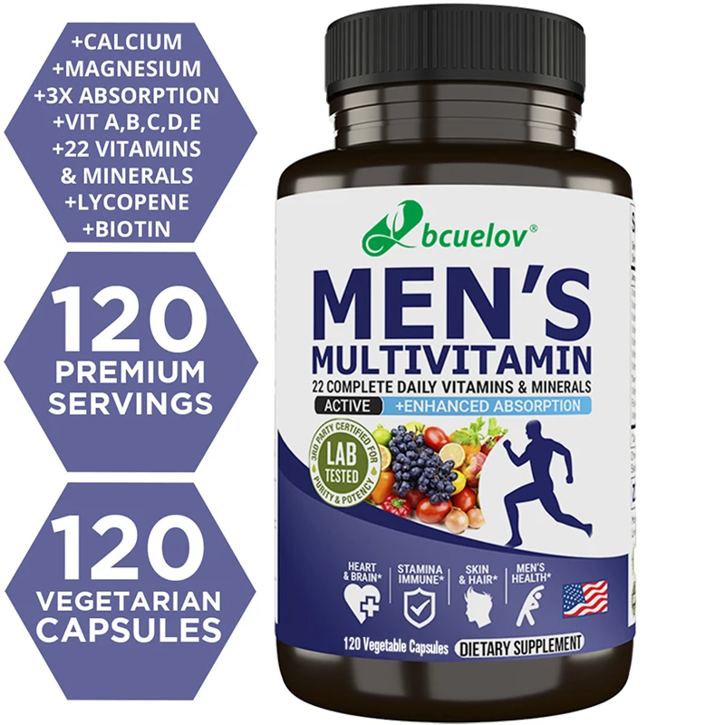 Nutrition Zinc - อาหารเสริมวิตามินและแร่ธาตุสําหรับผู้ชาย Bcuelov - 26 การรวมกันเพื่อสนับสนุนสุขภาพภูมิคุ้มกันโดยรวม มังสวิรัติ