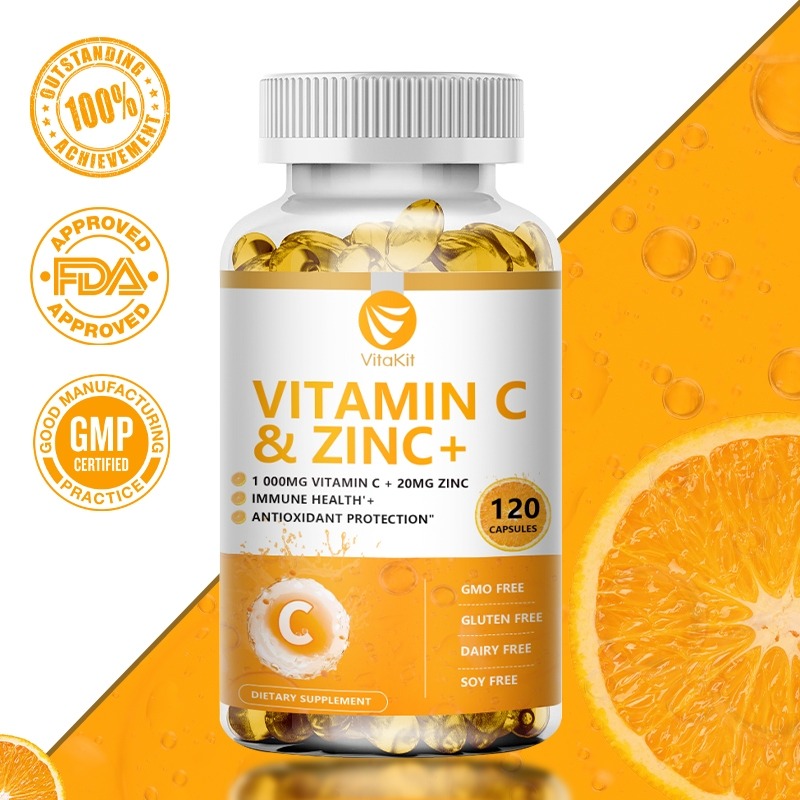 Nutrition Zinc - วิตามินซี วิตาคิท 1000 มก. ผสมซิงค์ 20