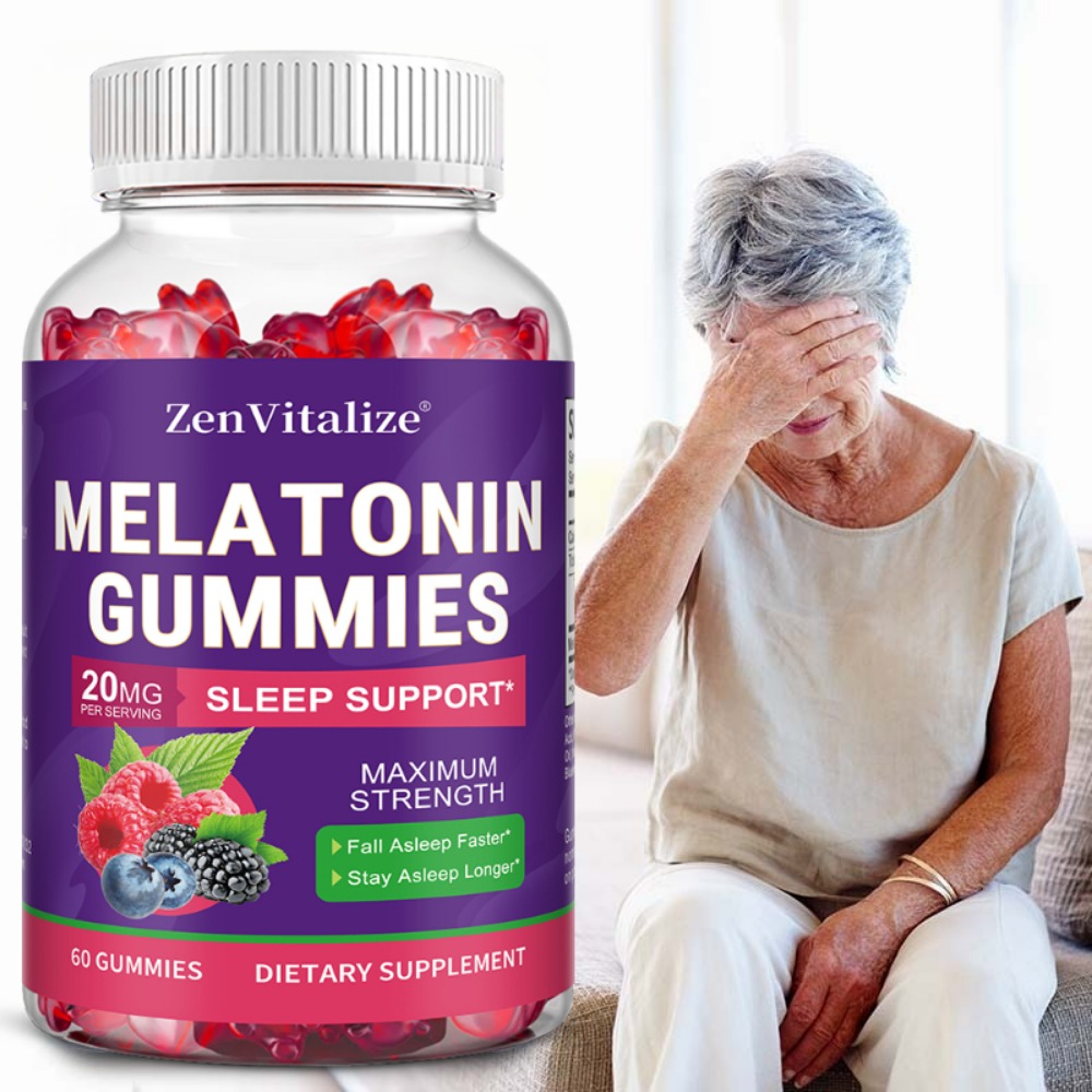 Melatonin Sleep Gummy - เมลาโทนินแบบกัมมี่สำหรับผู้ใหญ่ ช่วยเพิ่มคุณภาพการนอนหลับ ปรับปรุงอารมณ์ และควบคุมจังหวะการนอนหลับ