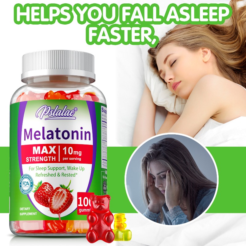 Melatonin Sleep Gummy - Melatonin Gummy - ช่วยการนอนหลับ, ปรับปรุงการนอนไม่หลับ, ควบคุมนาฬิกาชีวภาพ,