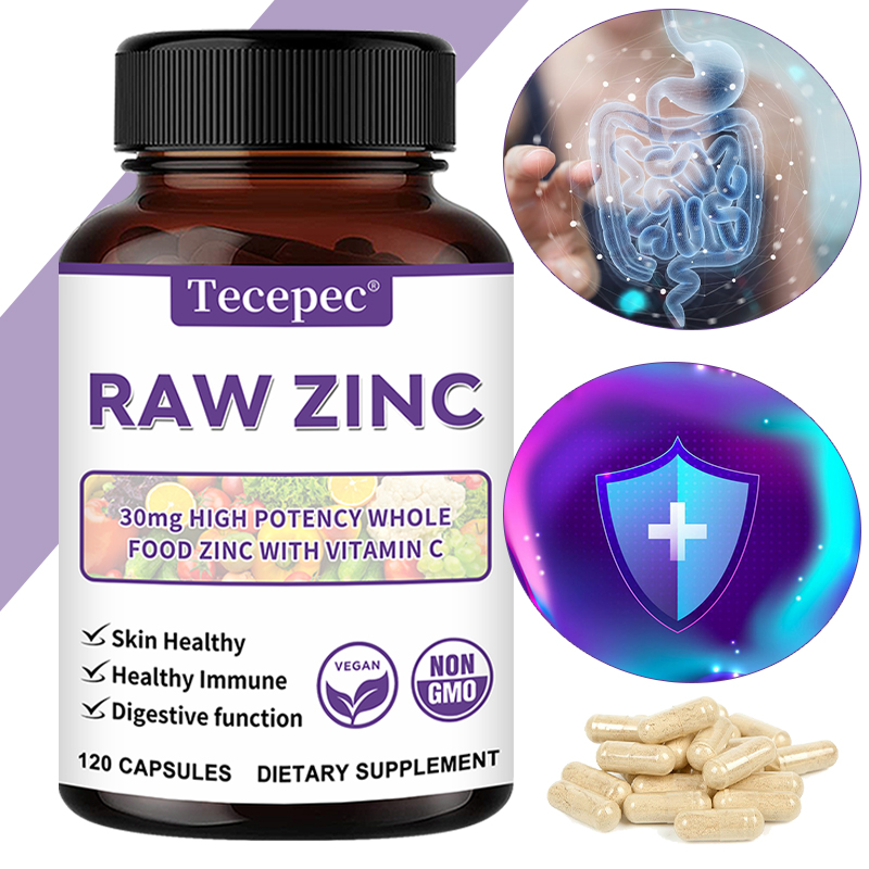 Nutrition Zinc - วิตามินสังกะสี - อาหารเสริมสังกะสีจากธรรมชาติพร้อมวิตามินซี สำหรับผู้ทานมังสวิรัติ เพื่อสุขภาพผิว ภูมิคุ้มกัน