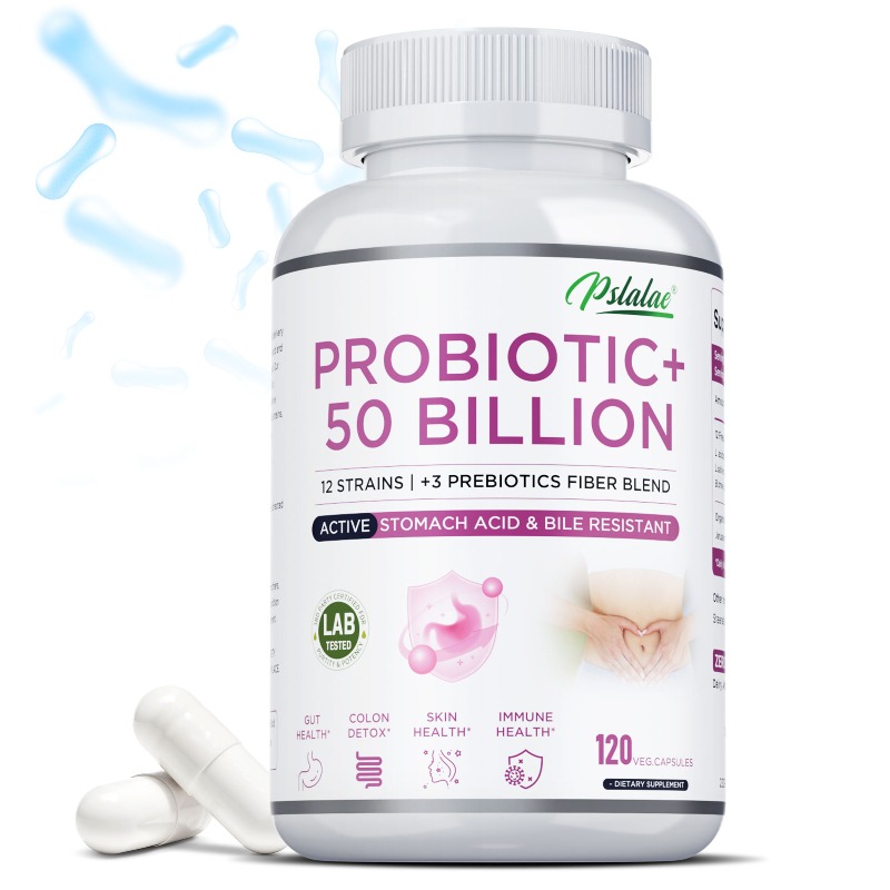 Probiotic 60 Billion - โพรไบโอติกส์ 50 พันล้าน - ช่วยส่งเสริมการดูดซึมสารอาหาร, สนับสนุนสุขภาพลำไส้และการย่อยอาหาร,