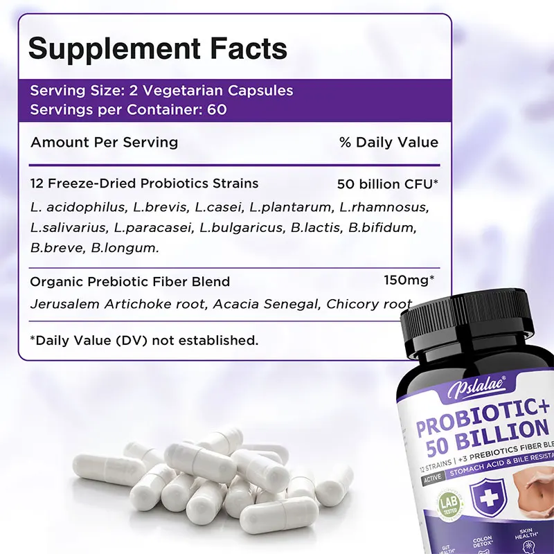 โปรไบโอติก 50 พันล้าน - ลดความ - Probiotic 60 Billion บทวิจารณ์และราคา