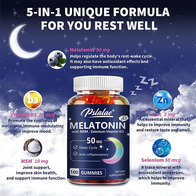 Melatonin Gummies 50 มก. - เคร - Melatonin Sleep Gummy บทวิจารณ์และราคา