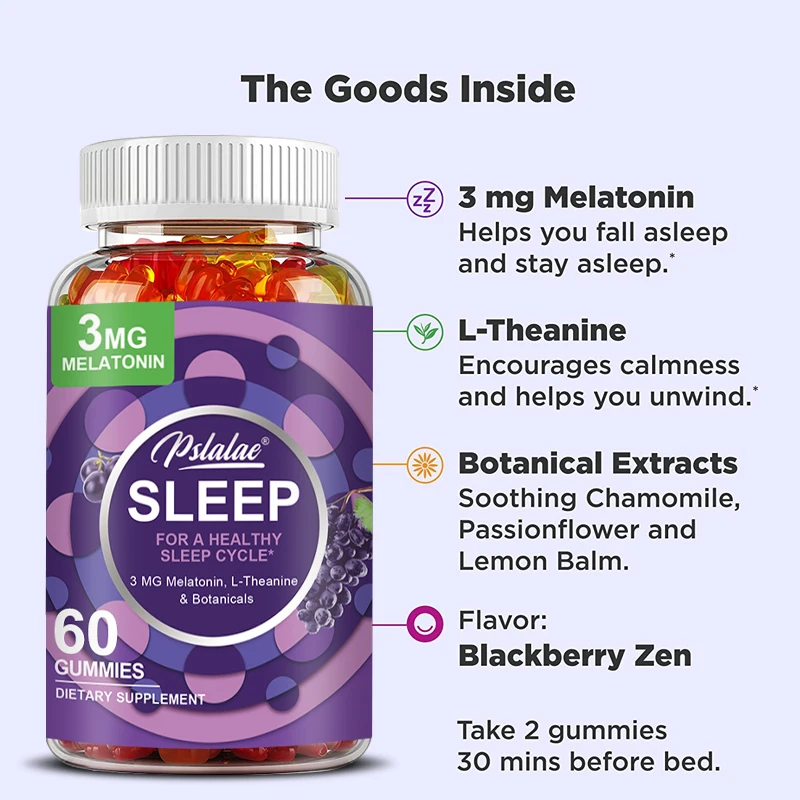 สลีปกัมมี่ส์ - ช่วยผ่อนคลาย ลด - Melatonin Sleep Gummy บทวิจารณ์และราคา