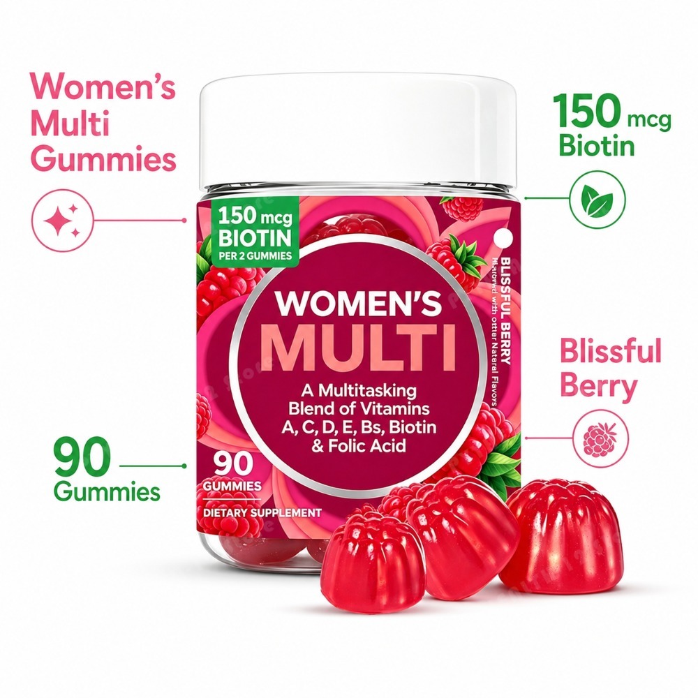วิตามินรวมสำหรับผู้หญิง 90 เม็ - Multivitamin Gummy Adult บทวิจารณ์และราคา