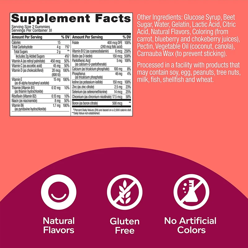 วิตามินรวมชนิดกัมมี่สำหรับผู้ห - Multivitamin Gummy Adult บทวิจารณ์และราคา