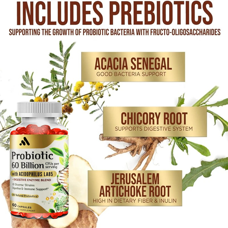หนึ่งหน่วยบริโภคประกอบด้วยโปรไ - Probiotic 60 Billion บทวิจารณ์และราคา