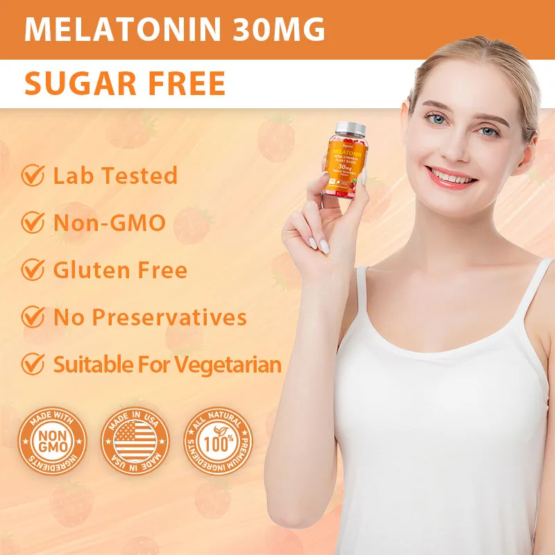 เมลาโทลิน 30 มก. - สงบจิตใจ ลด - Melatonin Sleep Gummy บทวิจารณ์และราคา