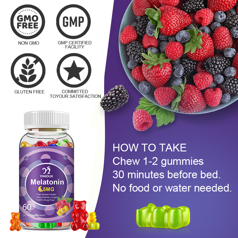 เมลาโทนินกัมมี่ 5 มก. ช่วยบรรเ - Melatonin Sleep Gummy บทวิจารณ์และราคา