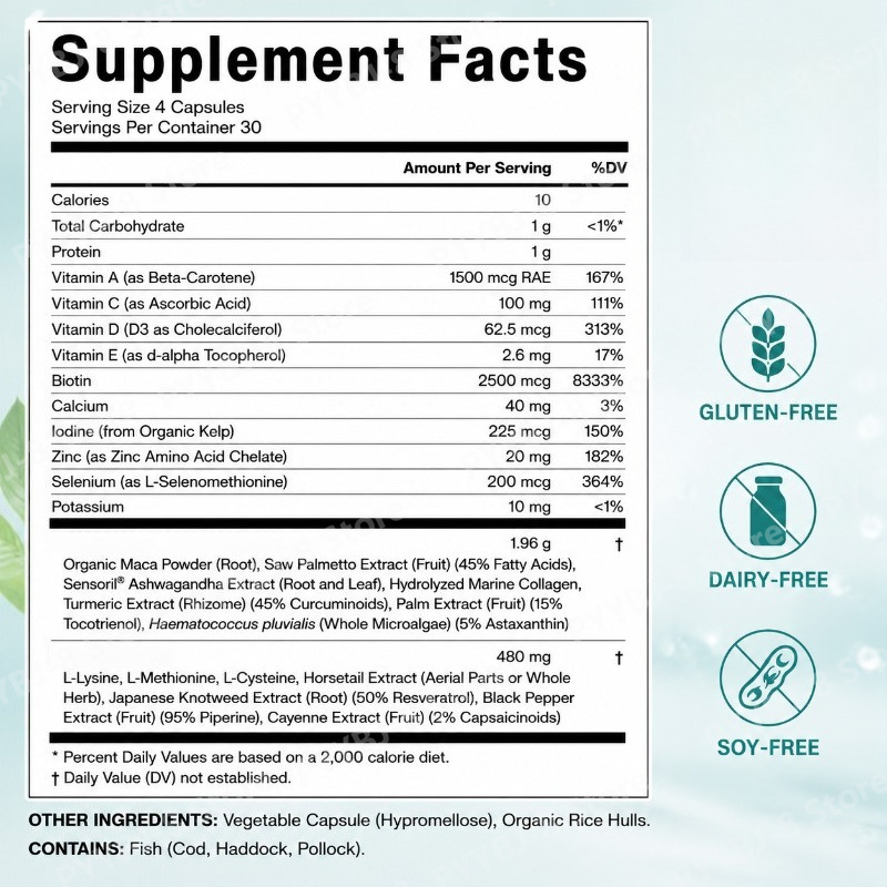 แคปซูลบำรุงเส้นผมและหนังศีรษะส - Nutrition Zinc บทวิจารณ์และราคา