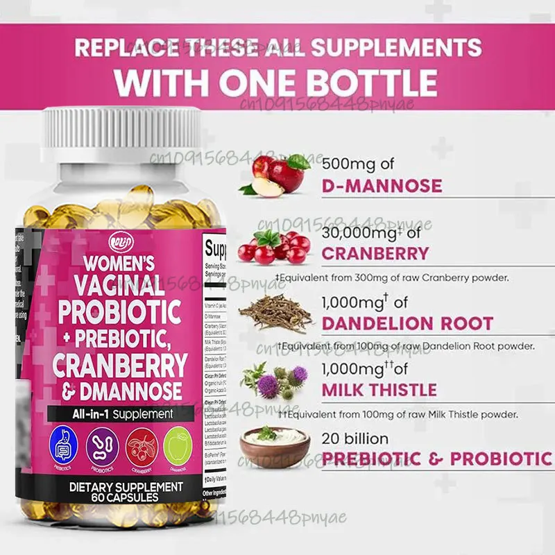 โปรไบโอติกหญิง 60 แคปซูล + พรี - Probiotic 60 Billion บทวิจารณ์และราคา