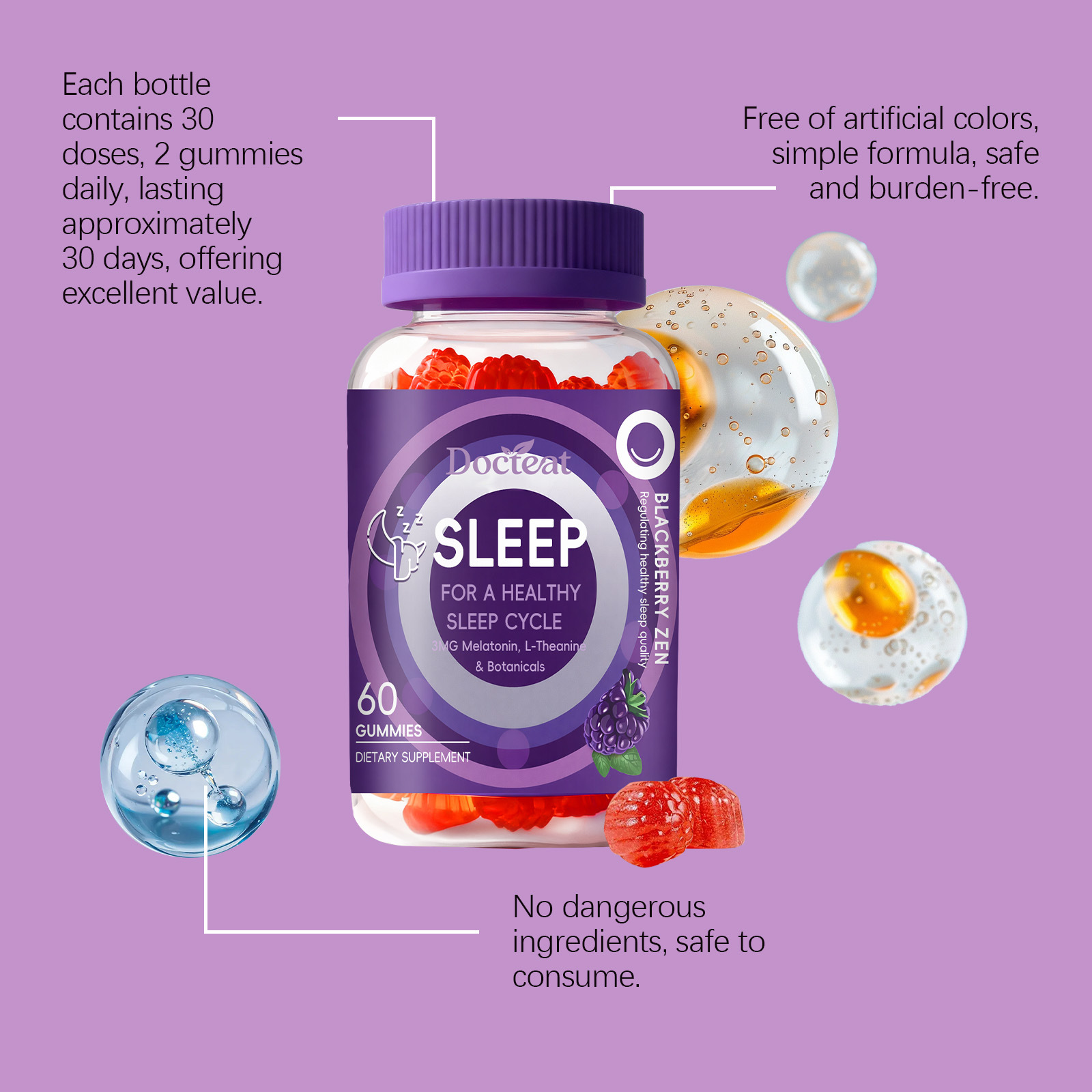 กัมมี่สำหรับการนอนหลับผสมเมลาโ - Melatonin Sleep Gummy บทวิจารณ์และราคา
