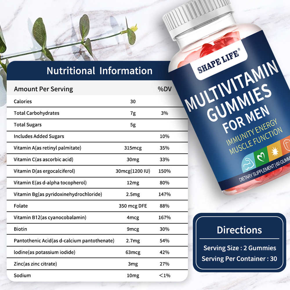 วิตามินรวมชนิดกัมมี่สำหรับผู้ช - Multivitamin Gummy Adult บทวิจารณ์และราคา
